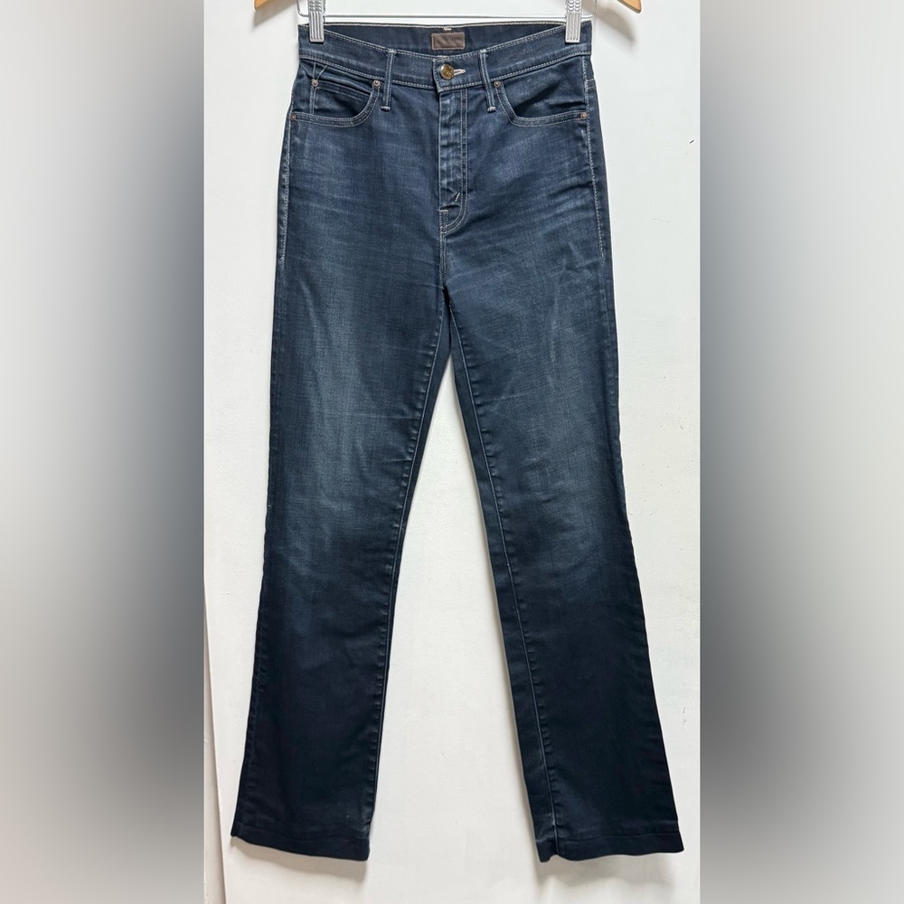 MOTHER Dark Blue Straight Leg Jeans Size 26